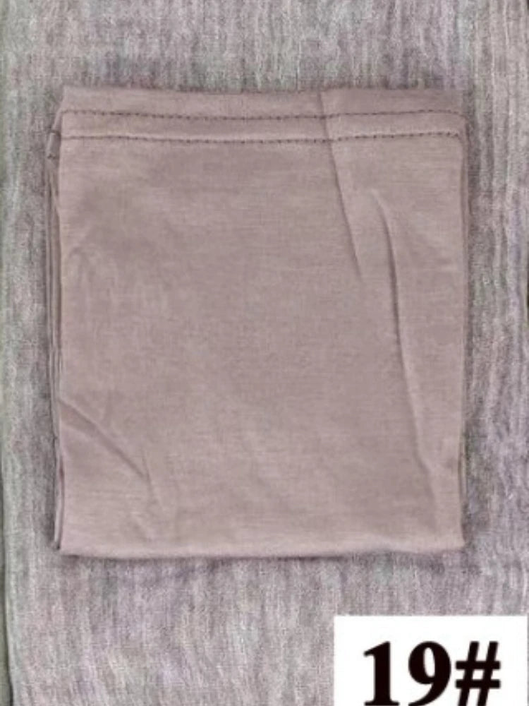 Rayon Cotton Hijab with Inner Cap Set Premium Wrinkle Scarf Headscarf Shawl Dirty Dyed Vintage Soft Muslim Turban Hijabs Women