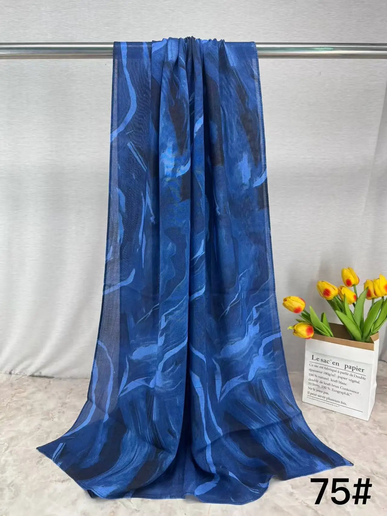 168colors Modal Print Hijab Scarf Premium Soft Breathable Muslim Fashion Headscarf Head Scarf Headwraps for Women Hijabs Turban