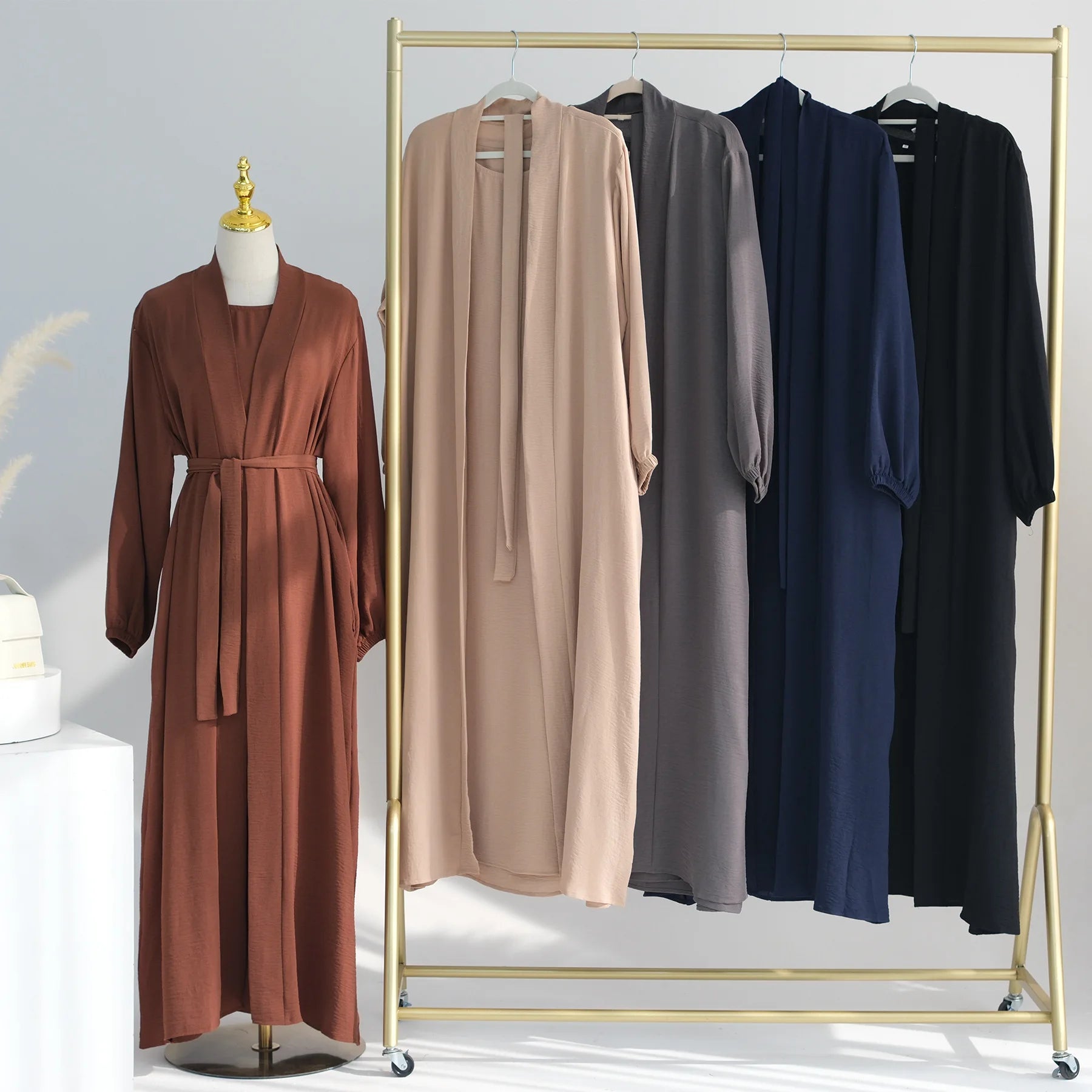 New Muslim Sets for Women Ramadan Prayer Dress Modest Dresses Eid Dubai Abaya Female Islam Clothing Elegant Party Clothes