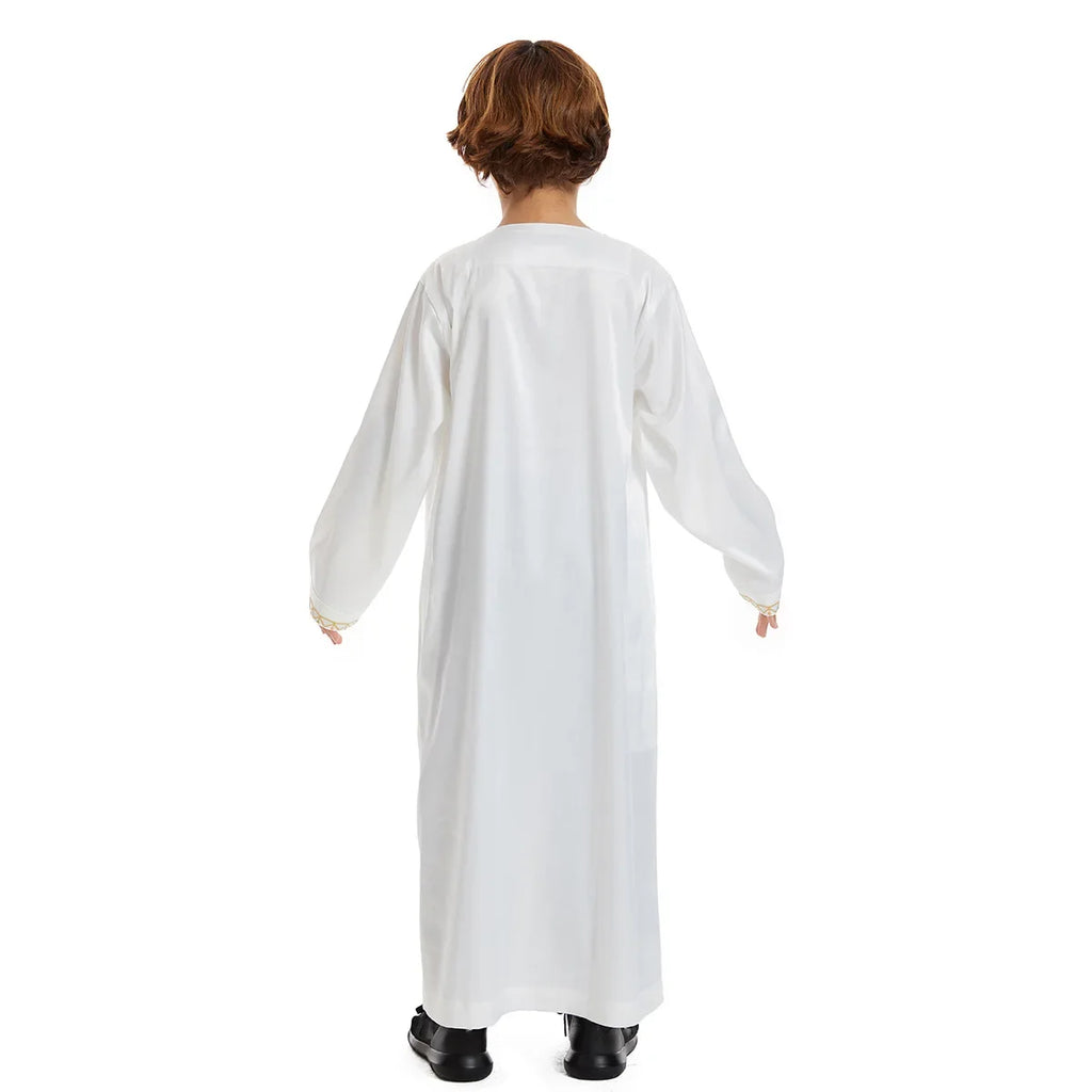 Eid Muslim Children Abaya Ramadan Jubba Prayer Thobe Boy Kids Abayas Islam Long Robe Gown Kaftan Dubai Arab Tassel Dishdasha