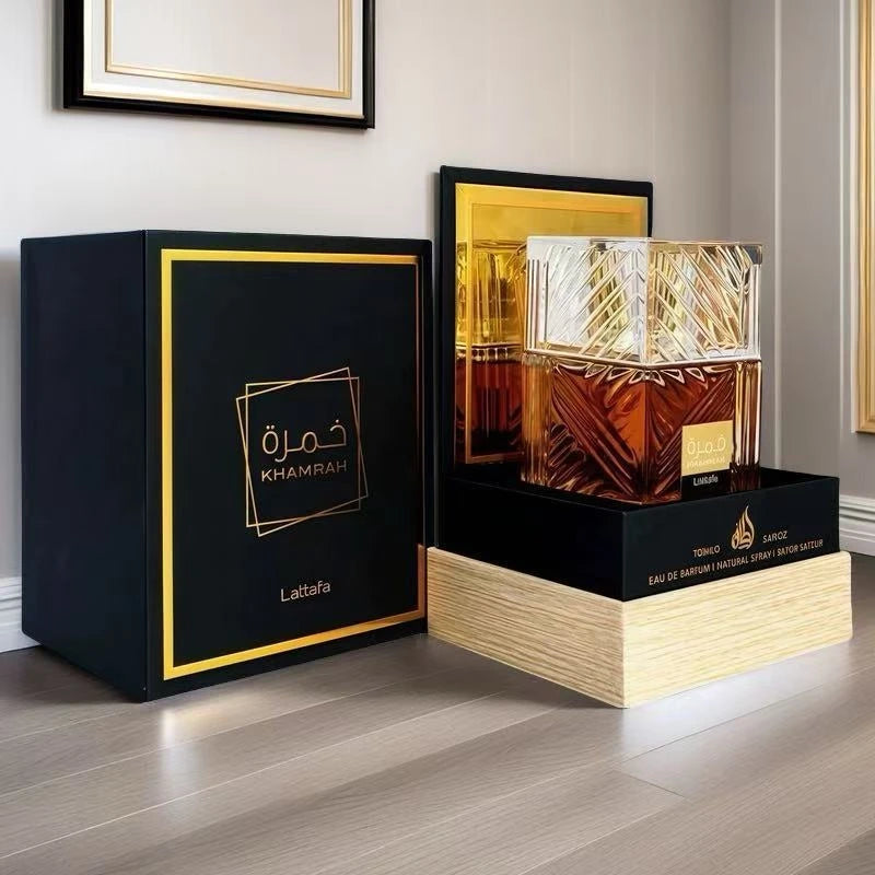 100ml Original Arab Perfumes Khamrah Long-lasting Sandalwood and Pine Scent Cologne Men's Luxury Perfume Gift