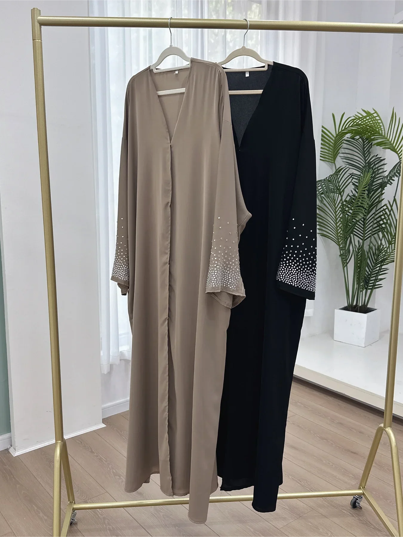 Abaya For Women Button Cardigan Up Jalabiya Ramadan Dress 2026 Ramadan Caftan Party Long Robe Vestido Largos
