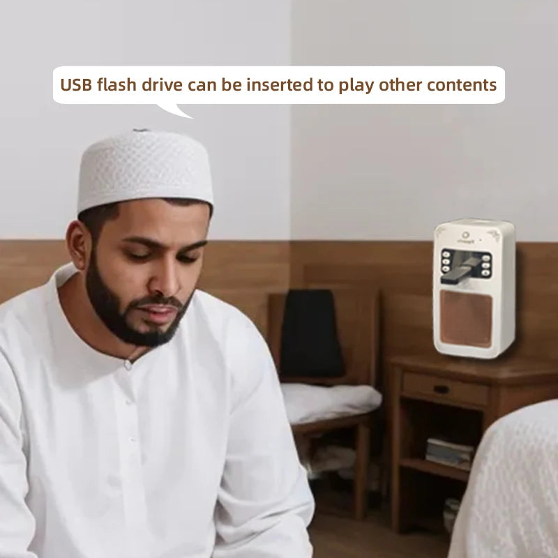 Azan Quran Muslim Koran Bright Bluetooth Speaker Portable Night Light Holy Lamp Wall Plug Clock Sound Wireless Home Caixa De Som