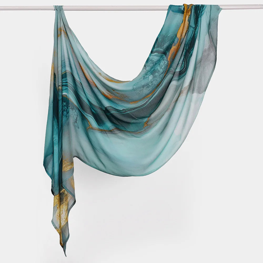 Premium Printed Rayon Modal Hijabs Cotton Hijab Scarf for Women Wraps and Shawls Musulman Headband Islamic Ramadan Turban