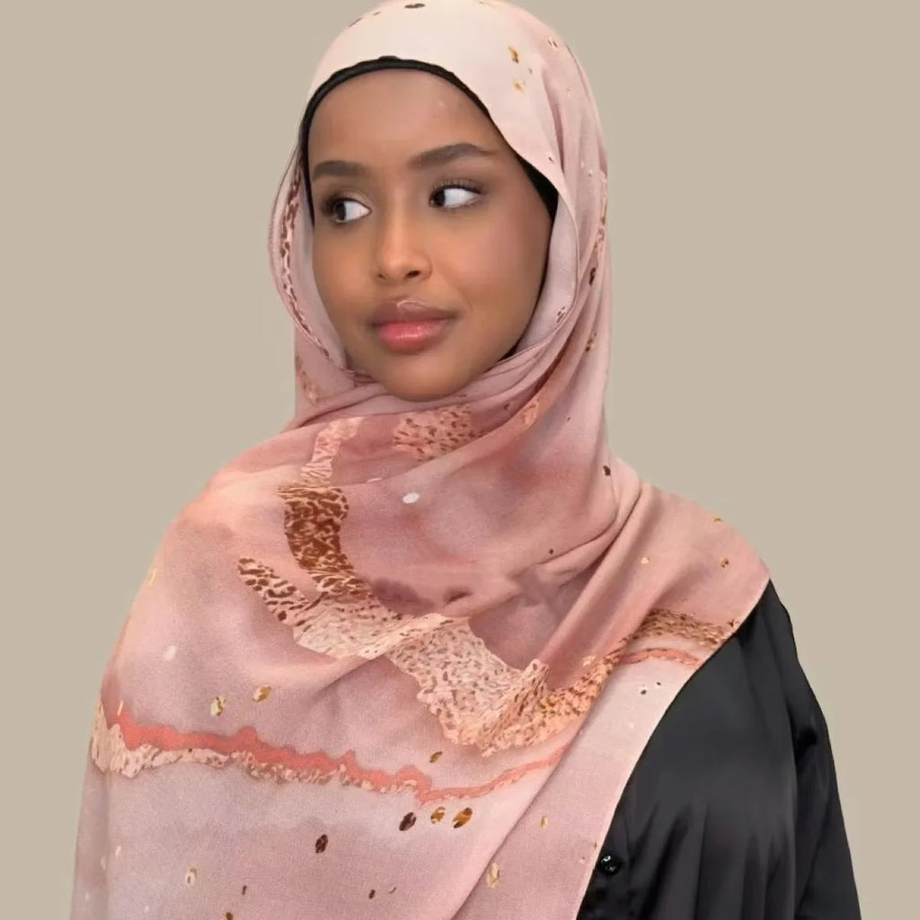 168colors Modal Print Hijab Scarf Premium Soft Breathable Muslim Fashion Headscarf Head Scarf Headwraps for Women Hijabs Turban