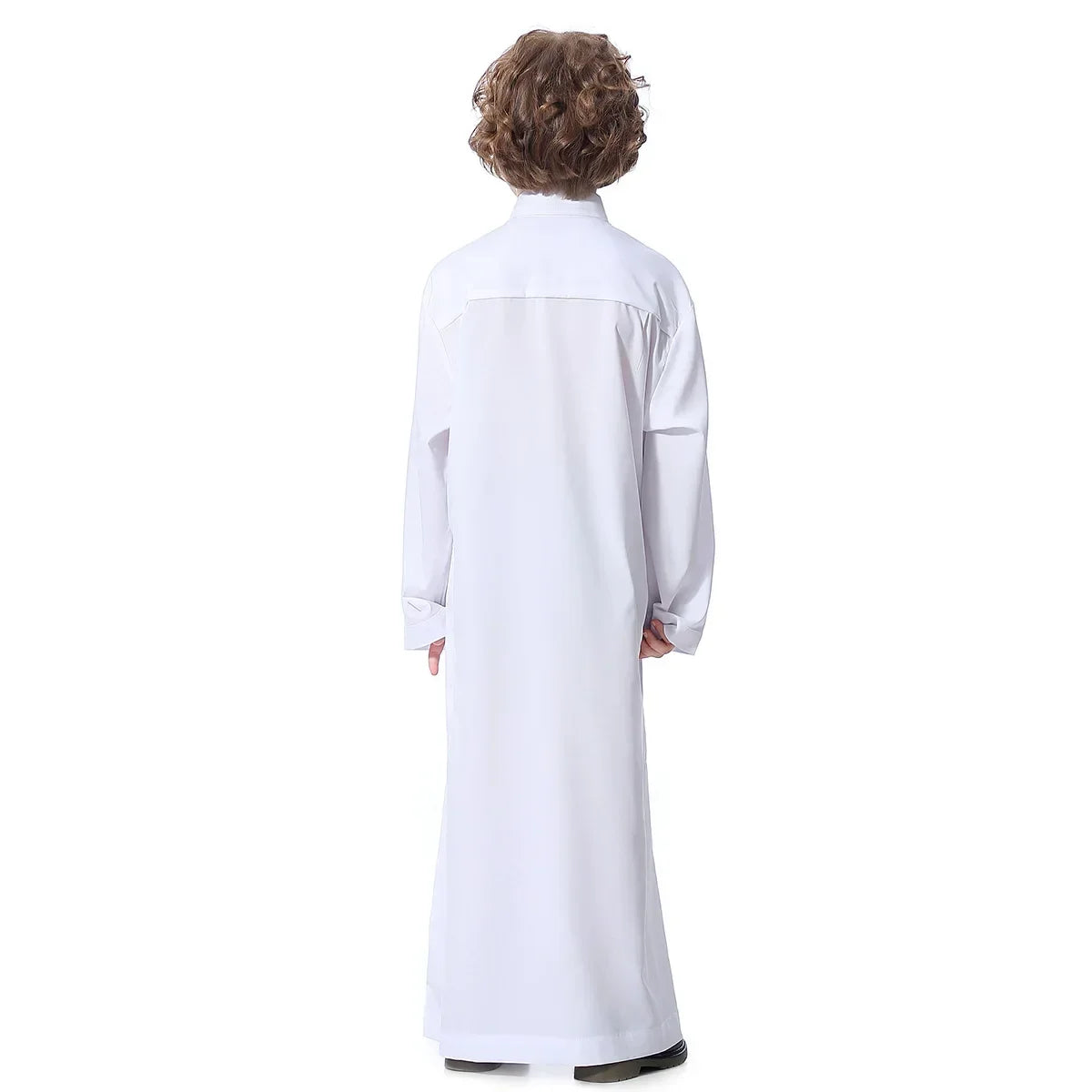 Muslim Saudi Arab Boys Robe Kids Abaya Kaftan Prayer Islam Ramadan Clothing Long Sleeve Thobe Middle East Teenage Dress Dubai