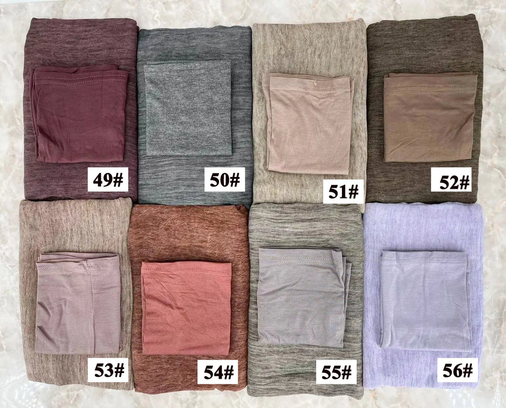 Rayon Cotton Hijab with Inner Cap Set Premium Wrinkle Scarf Headscarf Shawl Dirty Dyed Vintage Soft Muslim Turban Hijabs Women