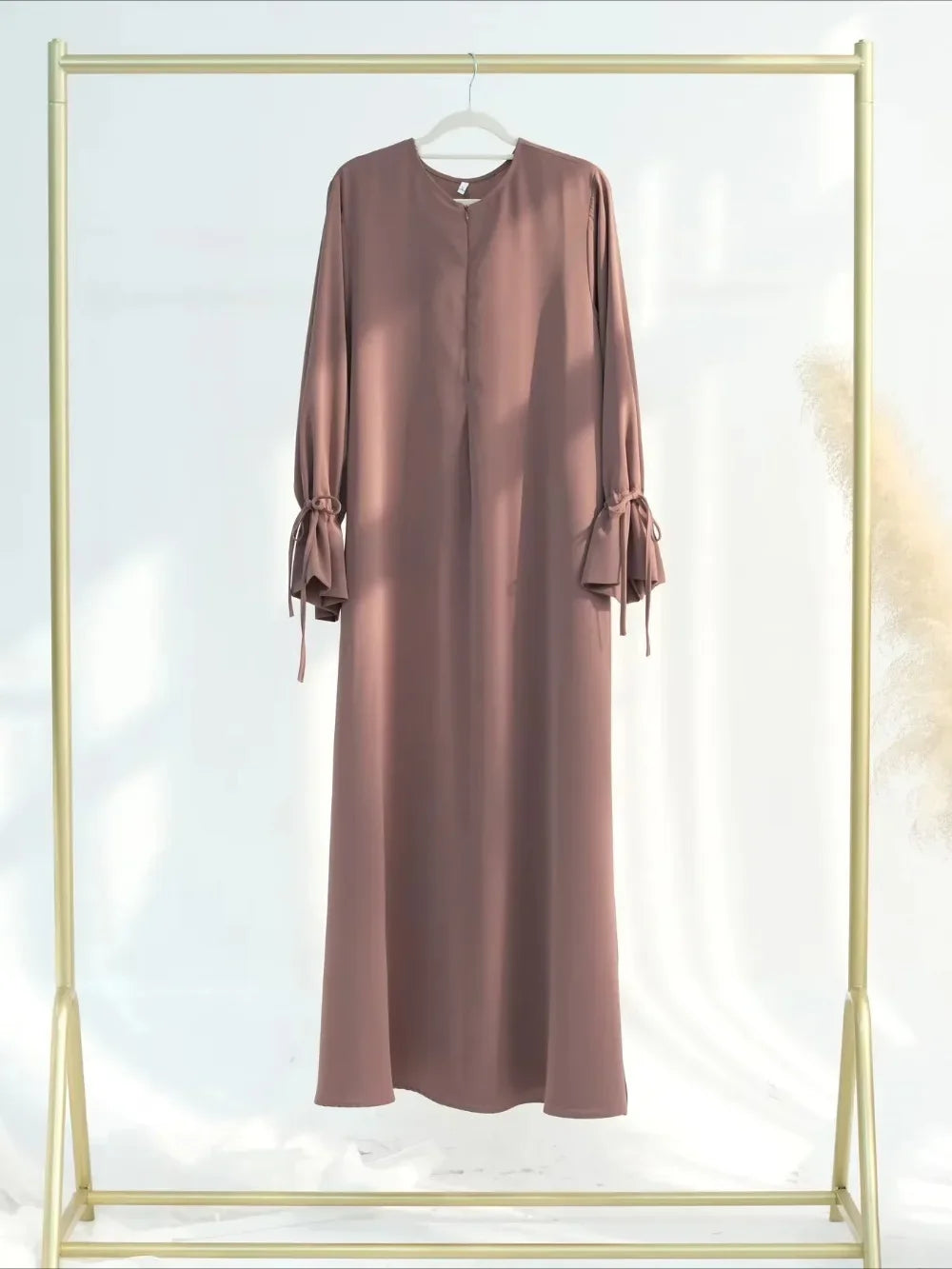 Eid Muslim Dress for Women Abaya Bow Jalabiya Ramadan Lace Up Vestidos Largos Islam Arab Long Robe Morocco Dubai Kaftan 2026