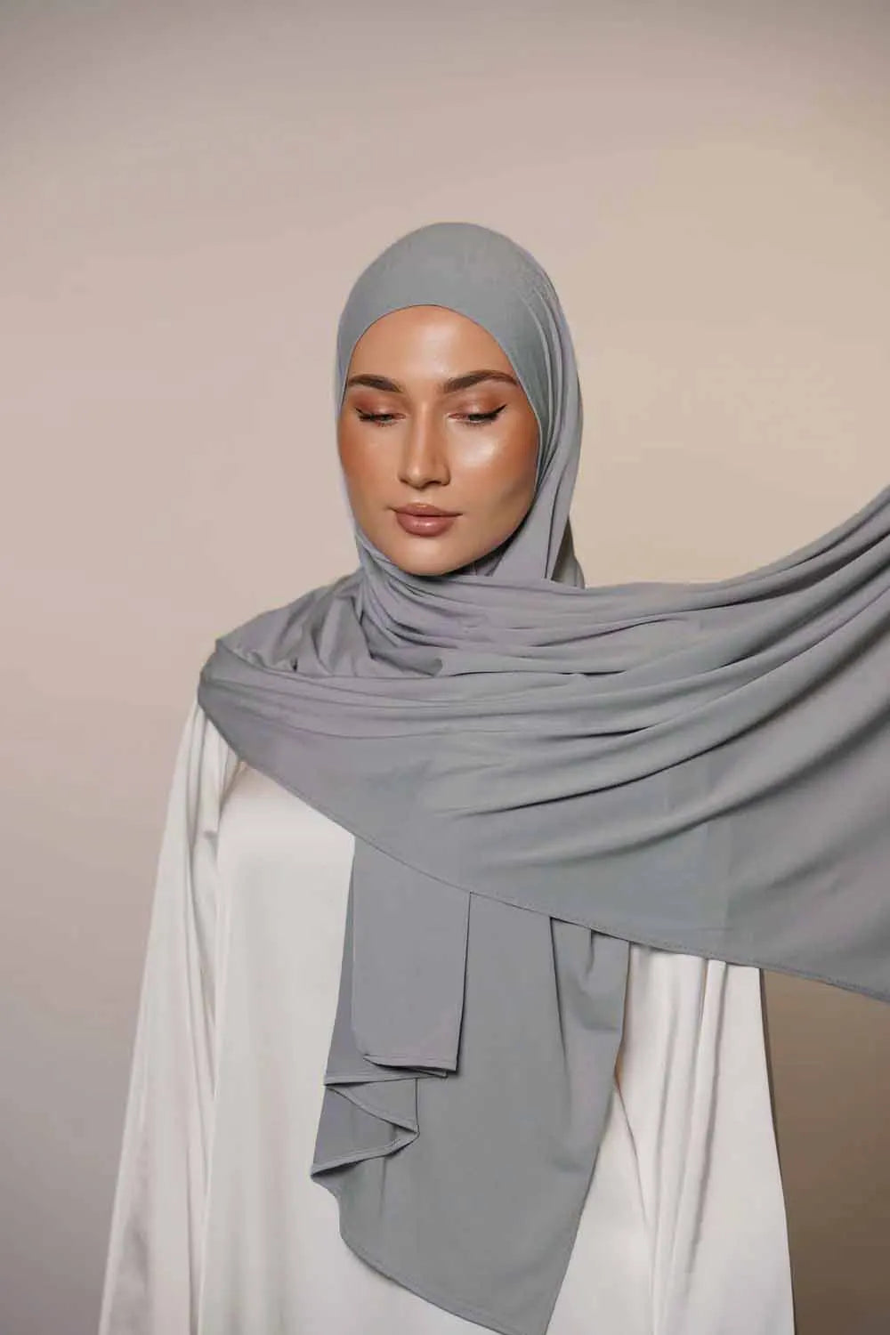 New Premium Jersey Line Hijab Bicolor Hijabs for Women Scarf Medina Silk Hijab Muslim Fashion Turban Femme Head Wrap for Women