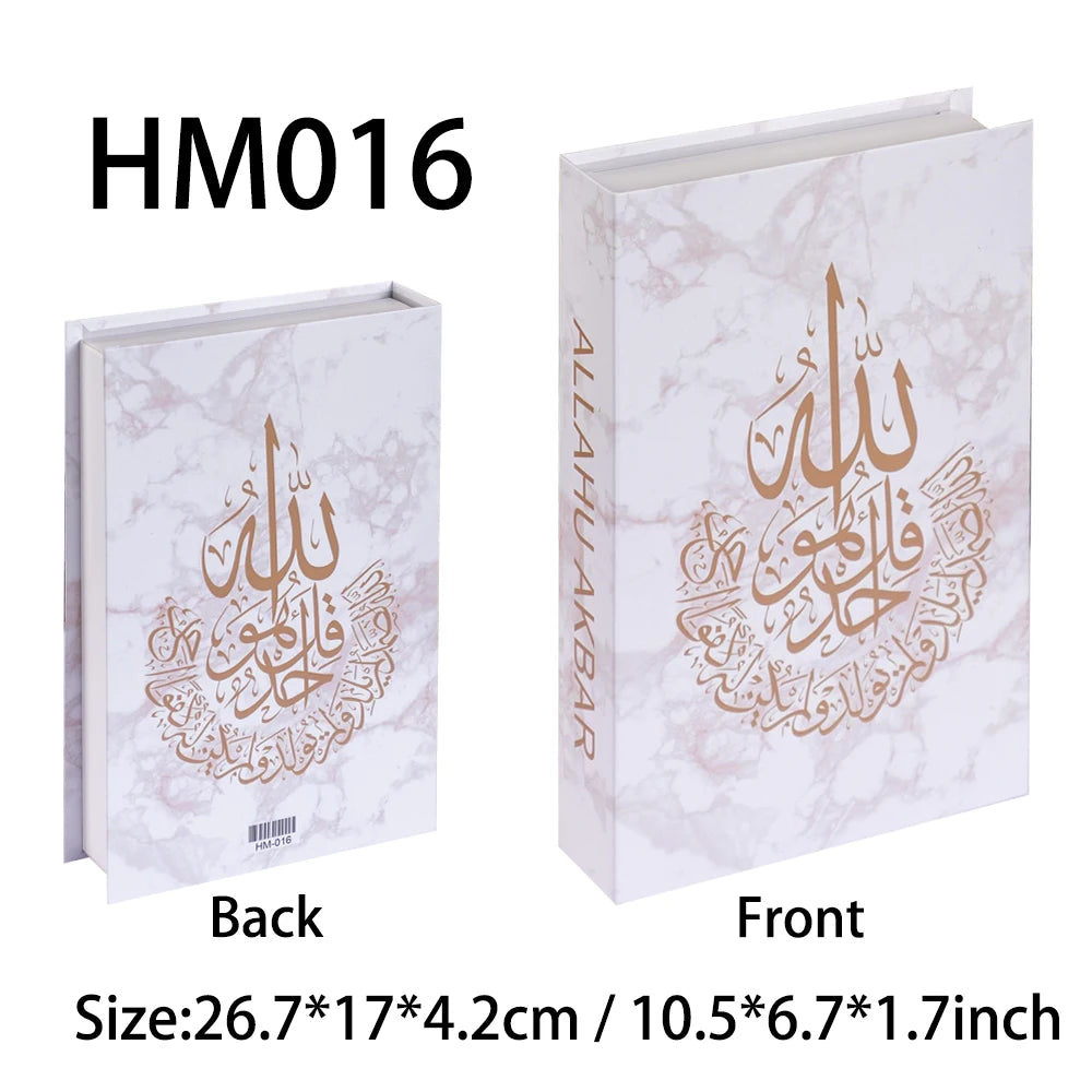 New Islamic Series Luxury Fake Books Home Decoration Remote Control Storage Box Coffee Table Fashion Home Decoration Accessories