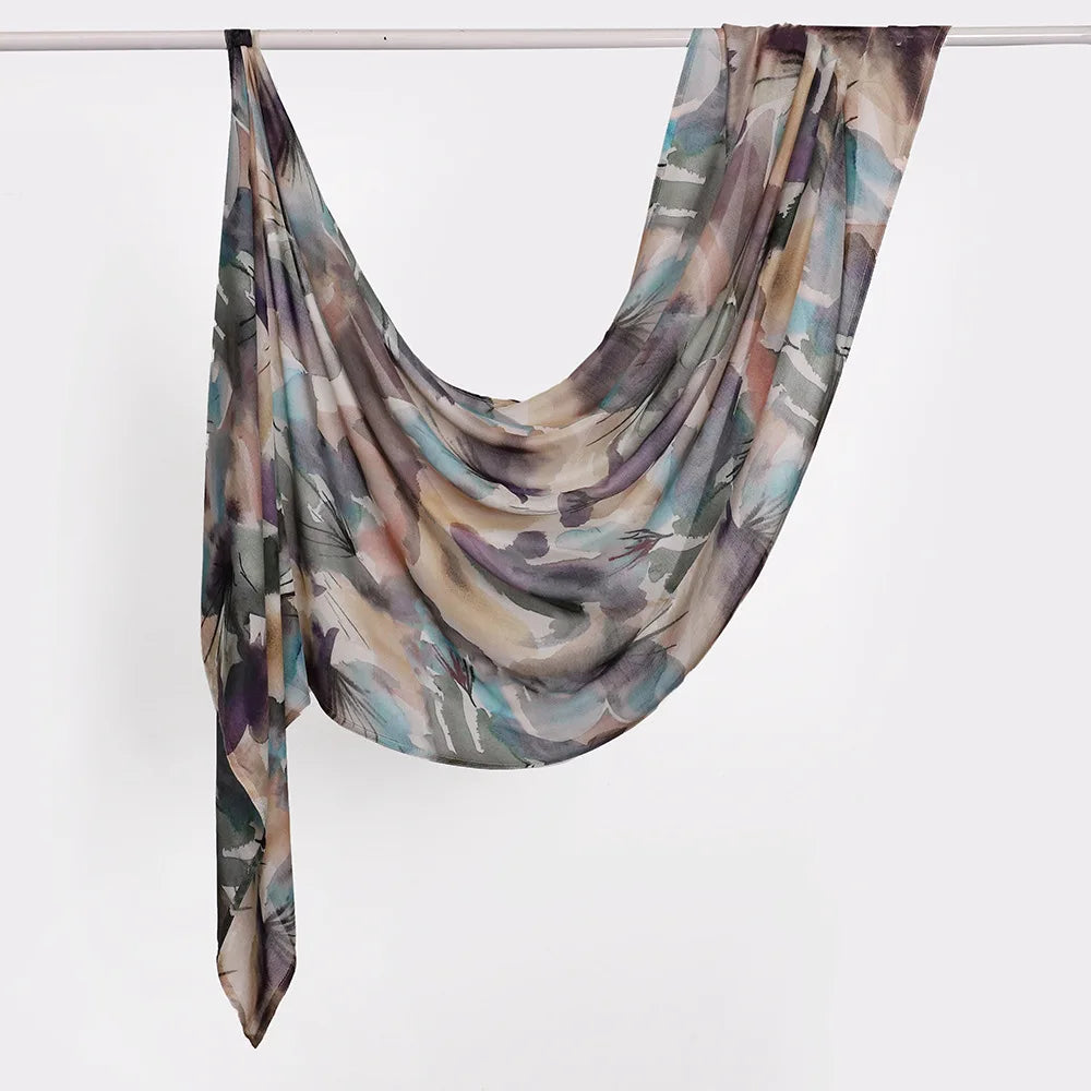 Premium Printed Rayon Modal Hijabs Cotton Hijab Scarf for Women Wraps and Shawls Musulman Headband Islamic Ramadan Turban