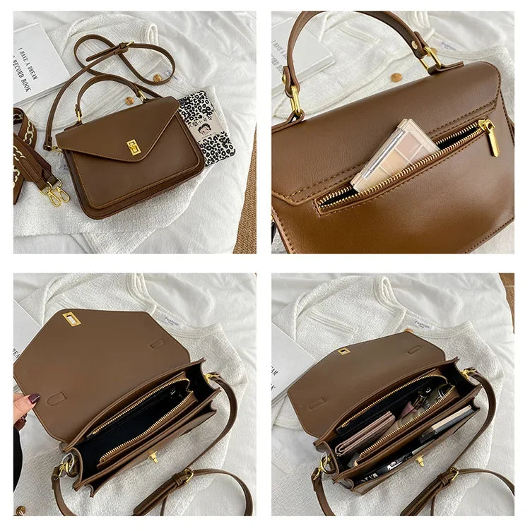 Fashion Women messenger bags design PU leather ladies Handbag female Shoulder Crossbody bags female big totes Elegant briefcase