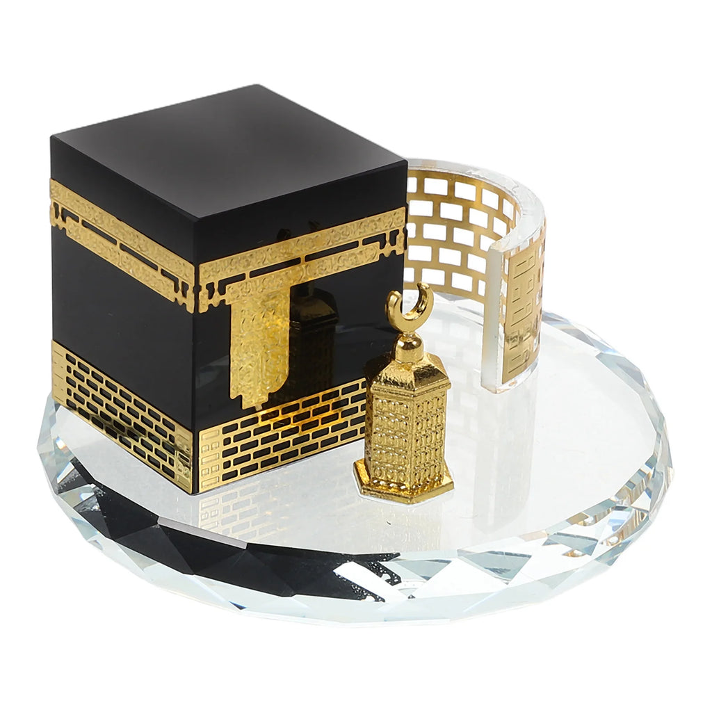Round Crystal Model Home Decor Handicrafts Islamic Architecture Miniature Showpiece Table Figurines Saudi Arabia