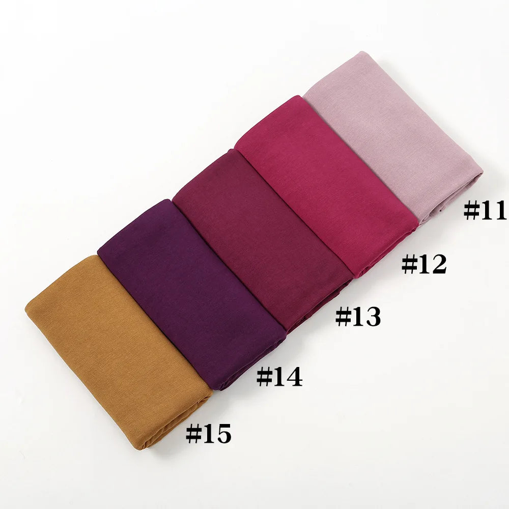 Premium Jersey Hijab Scarf For Muslim Women Turban Femme Africaine Hijabs For Woman Head Wrap Hoofddoek Headscarf Ramadan