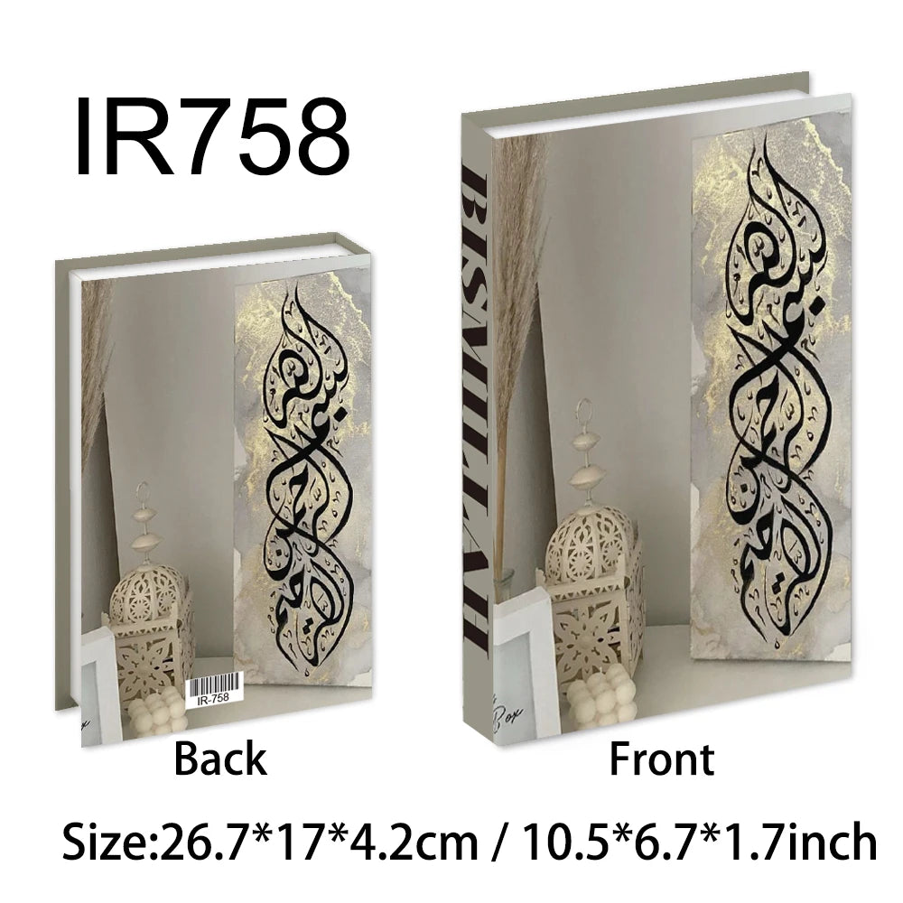 New Islamic Series Luxury Fake Books Home Decoration Remote Control Storage Box Coffee Table Fashion Home Decoration Accessories