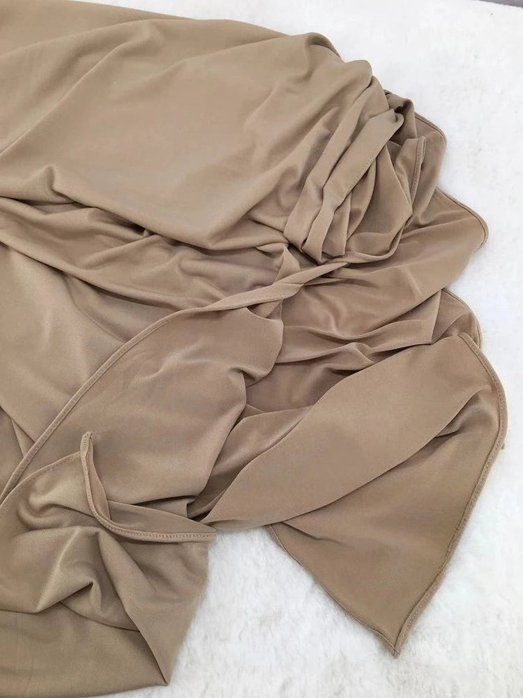 New Premium Jersey Line Hijab Bicolor Hijabs for Women Scarf Medina Silk Hijab Muslim Fashion Turban Femme Head Wrap for Women