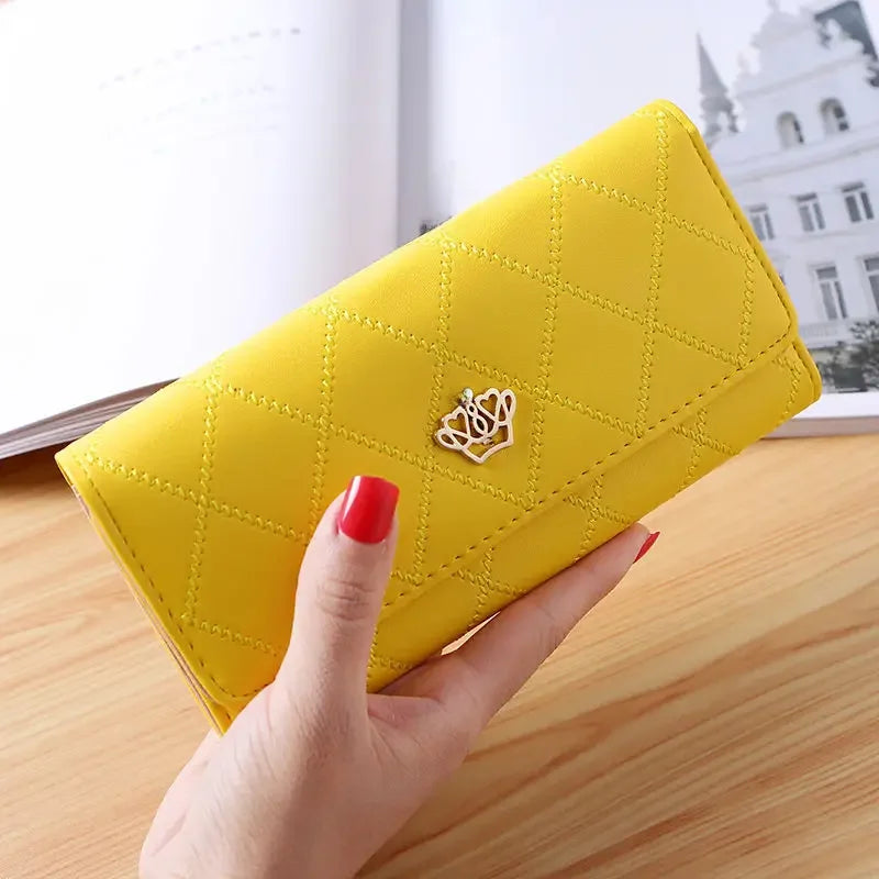 New Large Capacity Women's Wallet Fashionable Long Leather Clutch Bag Mobile Phone Bag Student Coin Purse Handheld Card Holder