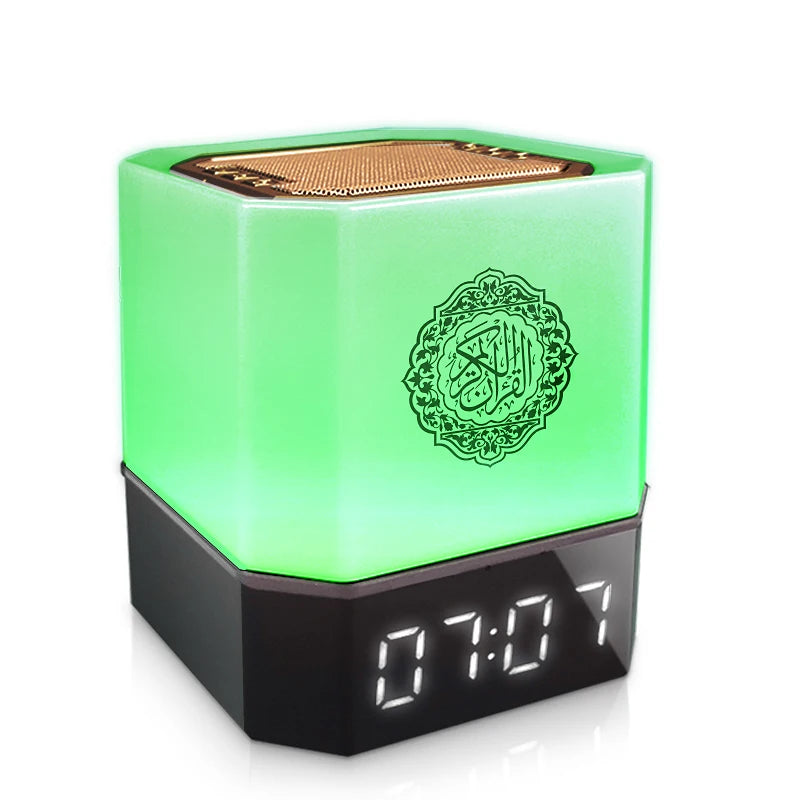 Quran Azan Clock Koran Islamic Muslim Bright Night Light Lamp Holy Bluetooth Speaker Wireless Portable Arab Ramadan Caixa De Som