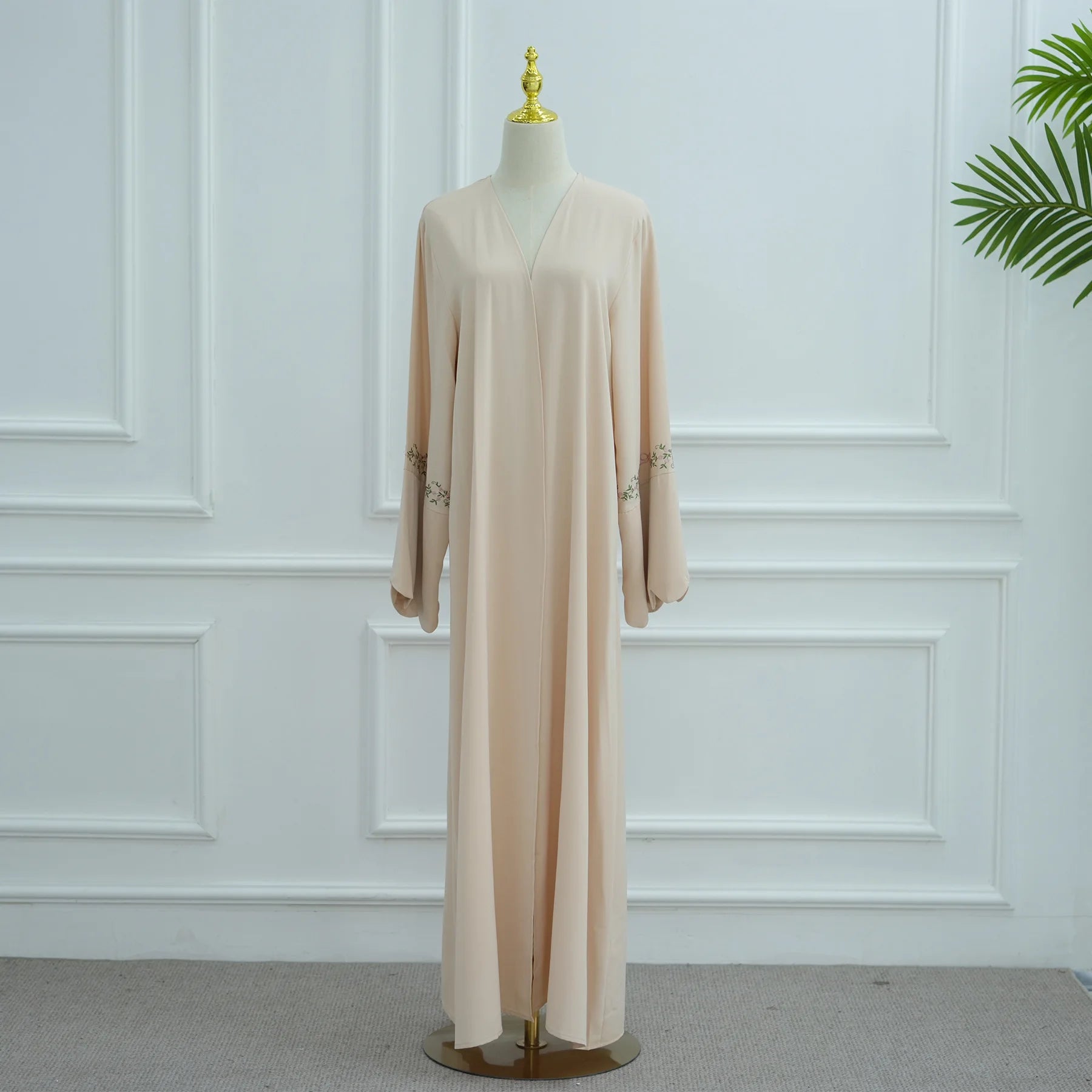 Embroidery Open Abaya and Hijab 2 Piece Set Muslim Dress Abayas for Women Dubai Luxury Islamic Clothing Kaftan Robe Ramadan Eid