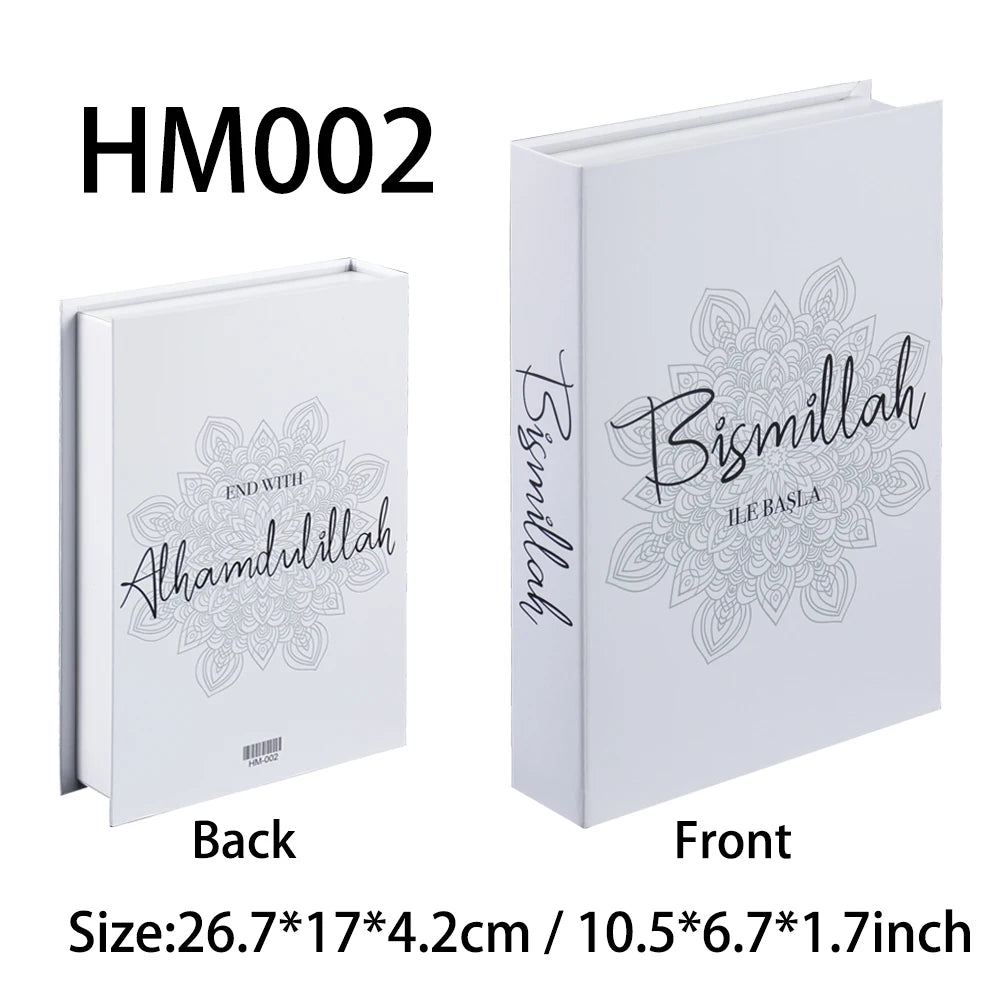 New Islamic Series Luxury Fake Books Home Decoration Remote Control Storage Box Coffee Table Fashion Home Decoration Accessories