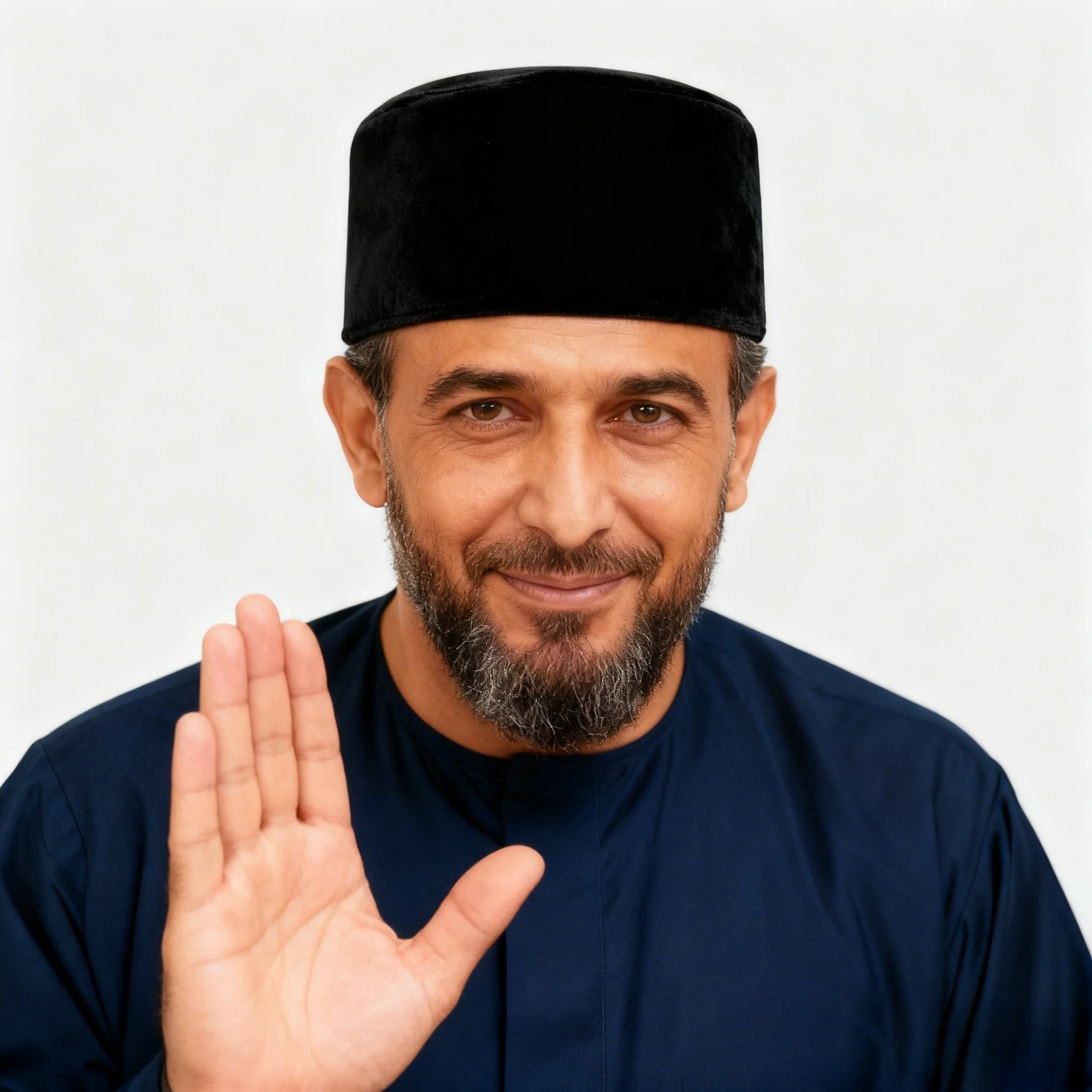 RIMAIRE Thickened Warm Velvet Prayer Cap Muslim Men's Minimalist Worship Hat Winter Religious Etiquette Cap