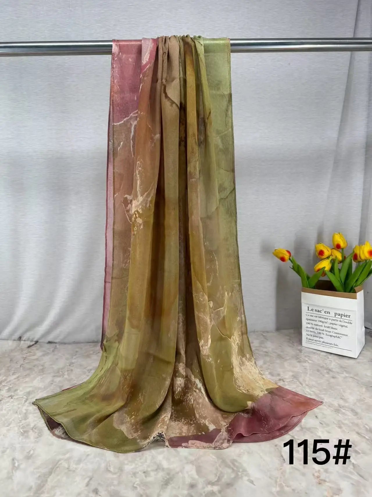 168colors Modal Print Hijab Scarf Premium Soft Breathable Muslim Fashion Headscarf Head Scarf Headwraps for Women Hijabs Turban