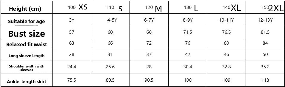 Middle East Robes for Girls Muslim Fashion Abayas Arabian Turkish Kaftan Dubai Islamic Children Clothing Print Dress Party Gowns