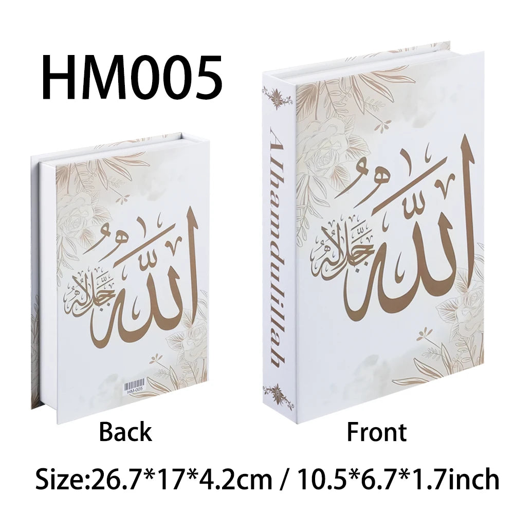 New Islamic Series Luxury Fake Books Home Decoration Remote Control Storage Box Coffee Table Fashion Home Decoration Accessories
