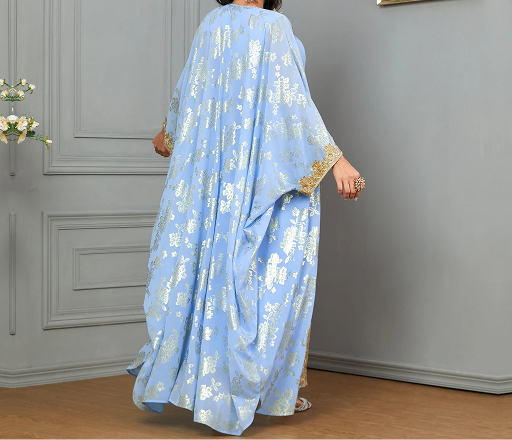 Dress for Women Abaya with Inner Dress 2 Piece Set Jalabiya bayas Robe Caftan Vestidos Largo