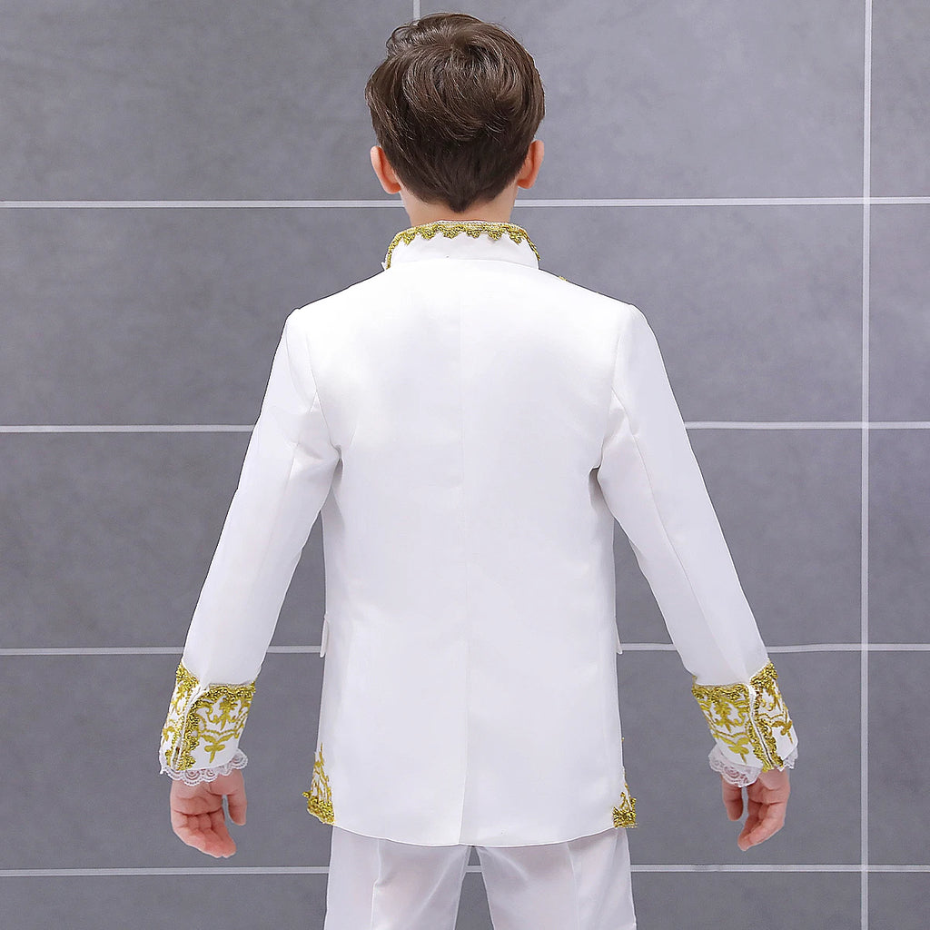 Boys Suit kids Prince Costume Halloween Carnival Outfit Teenager Wedding Photography Graduation Prom Birthday Party Gift Tuxedo