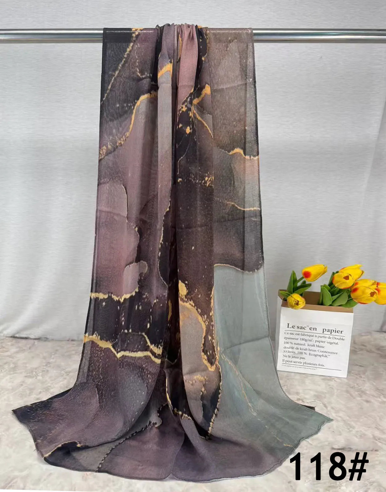 168colors Modal Print Hijab Scarf Premium Soft Breathable Muslim Fashion Headscarf Head Scarf Headwraps for Women Hijabs Turban