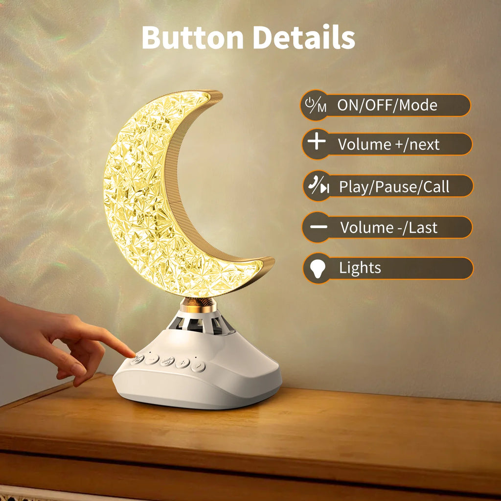 Quran Speakers Desk Lamp koran Moon Night Light Muslim Speakers for Gift Home office