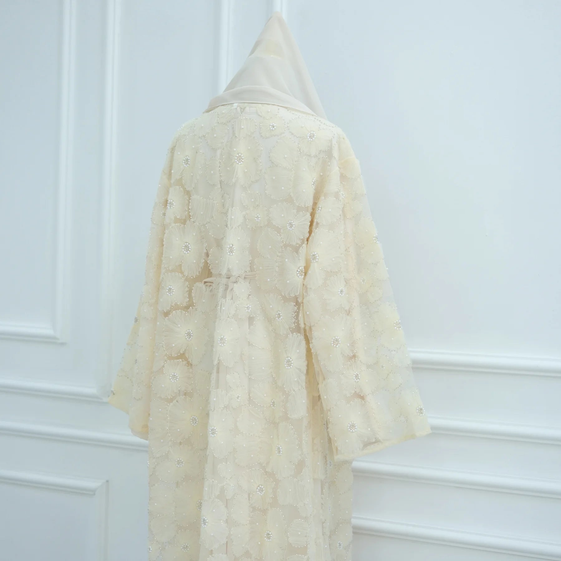 Eid Women Abaya Muslim Cardigan Dress Beading Flower Jalabiya Ramadan Vestidos Largos Islam Arab Long Robe Morocco Kaftan 2026