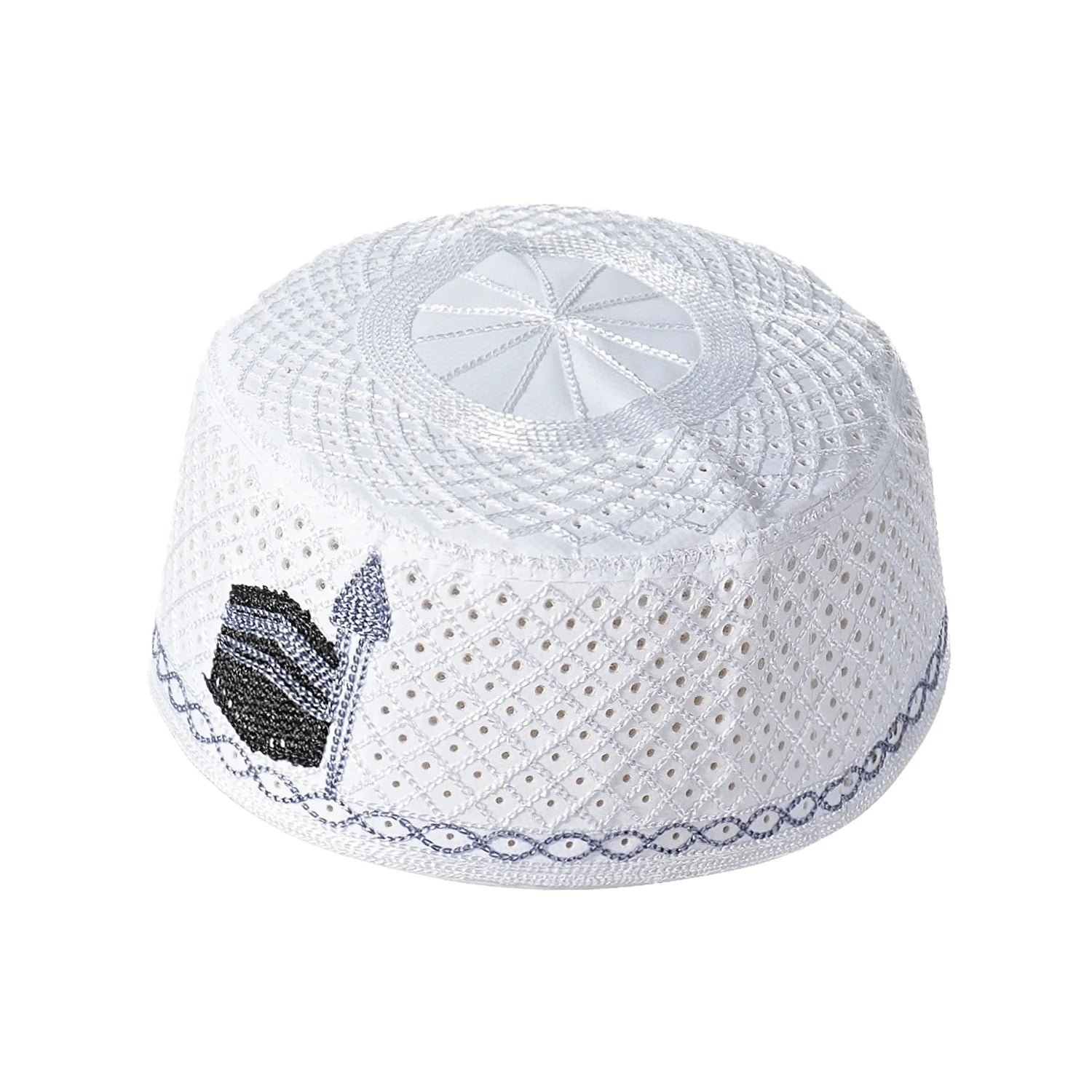 New Muslim Men Prayer Cap Hat Cotton Embroidery Leisure Saudi Arabia Islamic Hat Cap Men Headscarf Topkippot Turban Saudi Cap