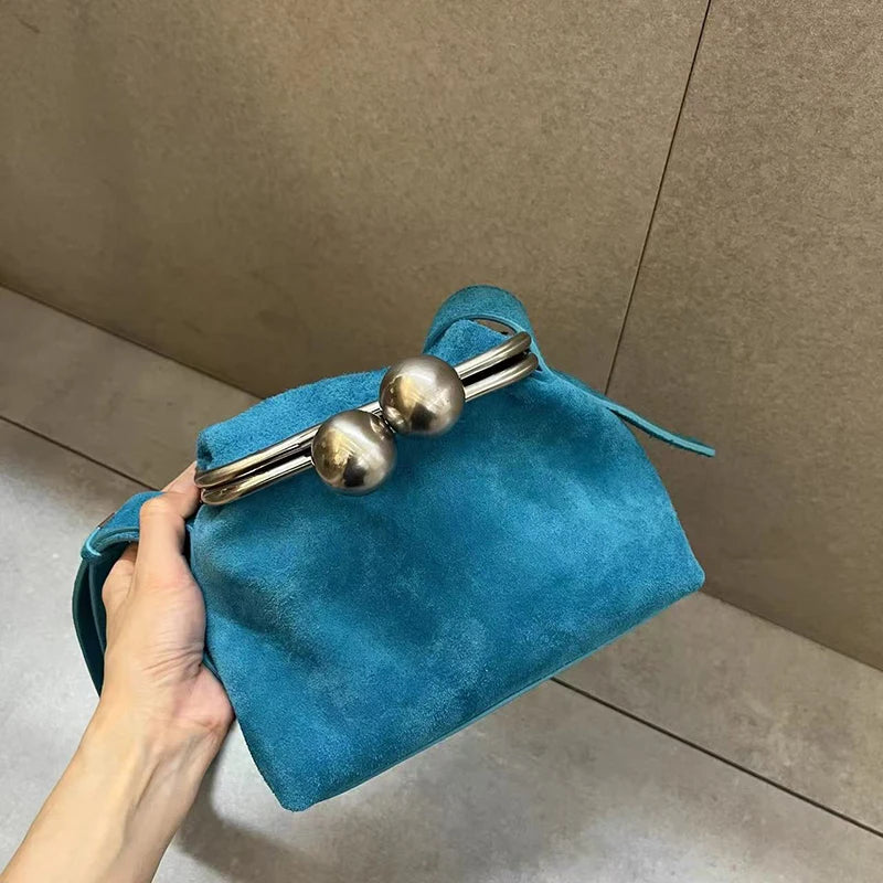 Women's Creative Exquisite Clip Bag Retro Kiss Lock Bag Fashion Leopard Foldable Mini Shoulder Crossbody Dinner Banquet Wallet