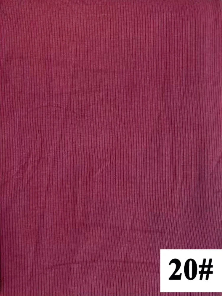 Premium Bamboo Ribbed Jersey Hijab Scarf for Women Elastic Breathable Thread Knitted Scarf Women Soft Striped Headscarf Bandana