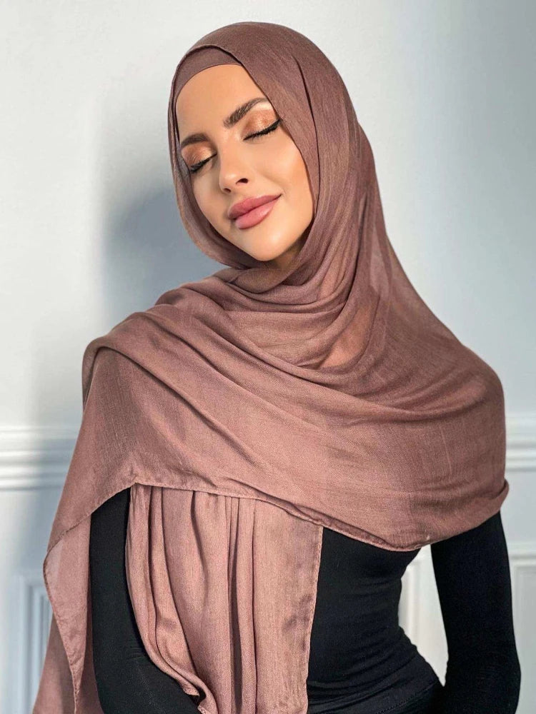 New Kids Modal Hijabs for Women Children's Modal Scarf New Solid Color High Quality Sunscreen Shawl Headscarf Turban 165*50CM