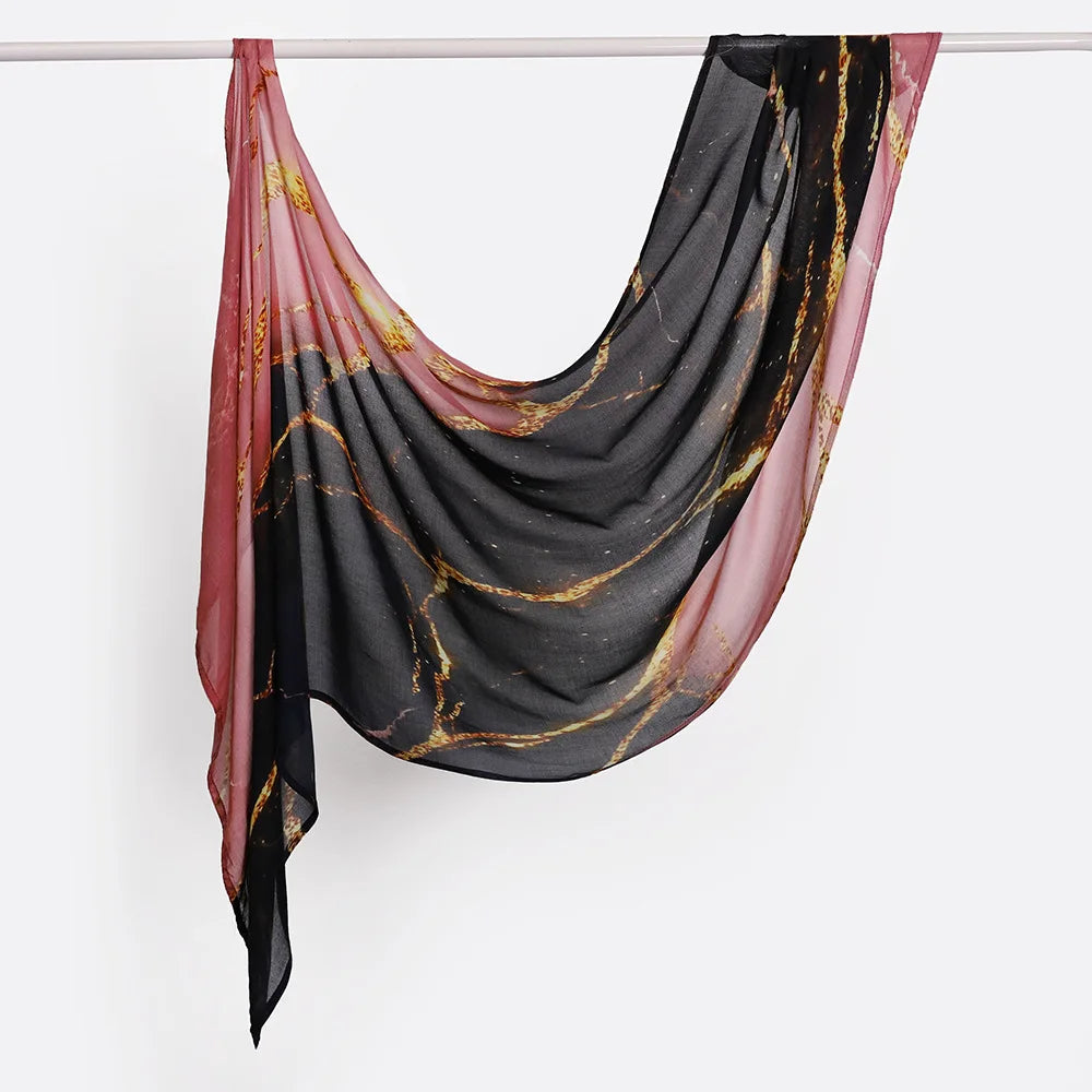 Premium Printed Rayon Modal Hijabs Cotton Hijab Scarf for Women Wraps and Shawls Musulman Headband Islamic Ramadan Turban