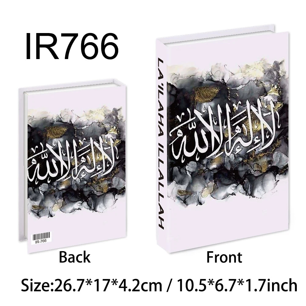New Islamic Series Luxury Fake Books Home Decoration Remote Control Storage Box Coffee Table Fashion Home Decoration Accessories