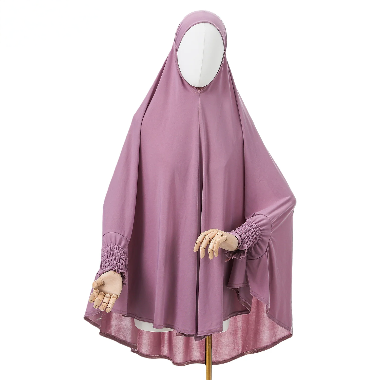 Muslim Abayas Full Cover Women Colthes Solid Color Inner Hijab Long Shawl Premium Cotton Hemp Hijab Ramadan Prayer Women Dress