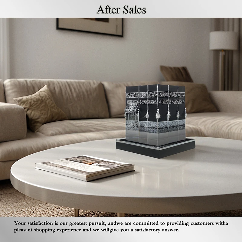 Kaaba Replica Model Islamic Muslim Turkish Ramadan Eid Islamic Gifts Home Decorations Imitation Metal Decoration